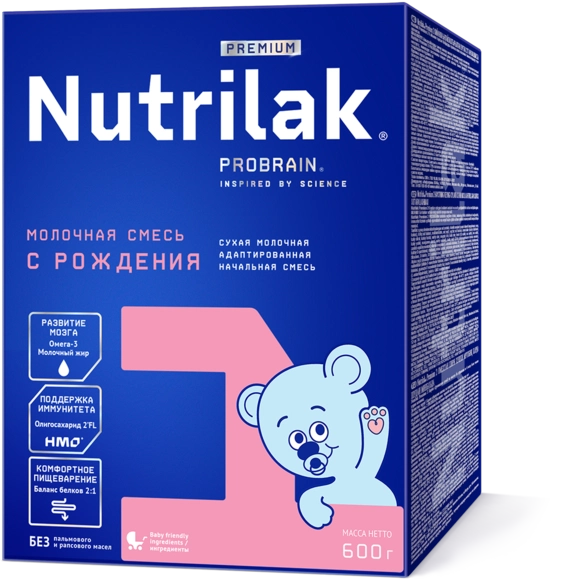 Детская молочная смесь Nutrilak Premium 1, 600г