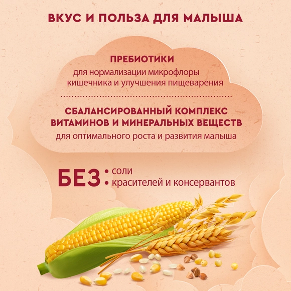 Безмолочная детская каша 7 злаков Винни