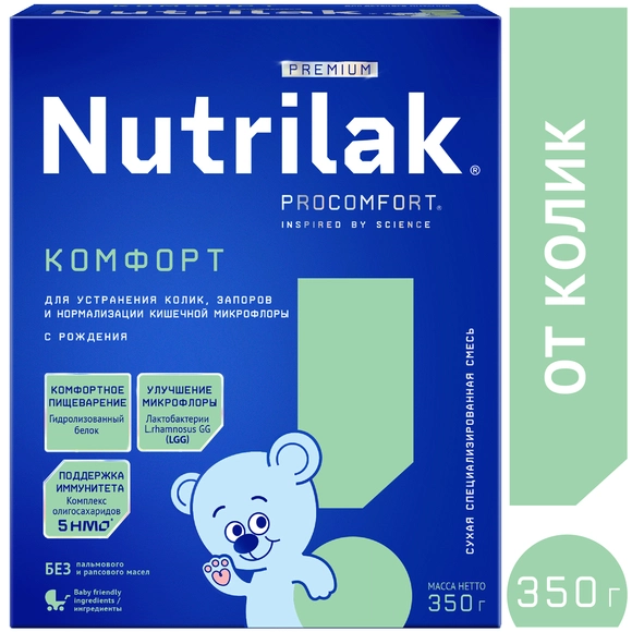 Детская молочная смесь Nutrilak Premium Комфорт, 350г