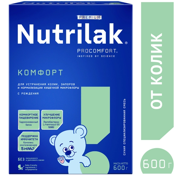 Детская молочная смесь Nutrilak Premium Комфорт, 600г