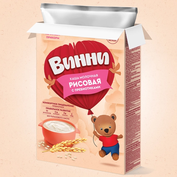 Молочная рисовая каша Винни